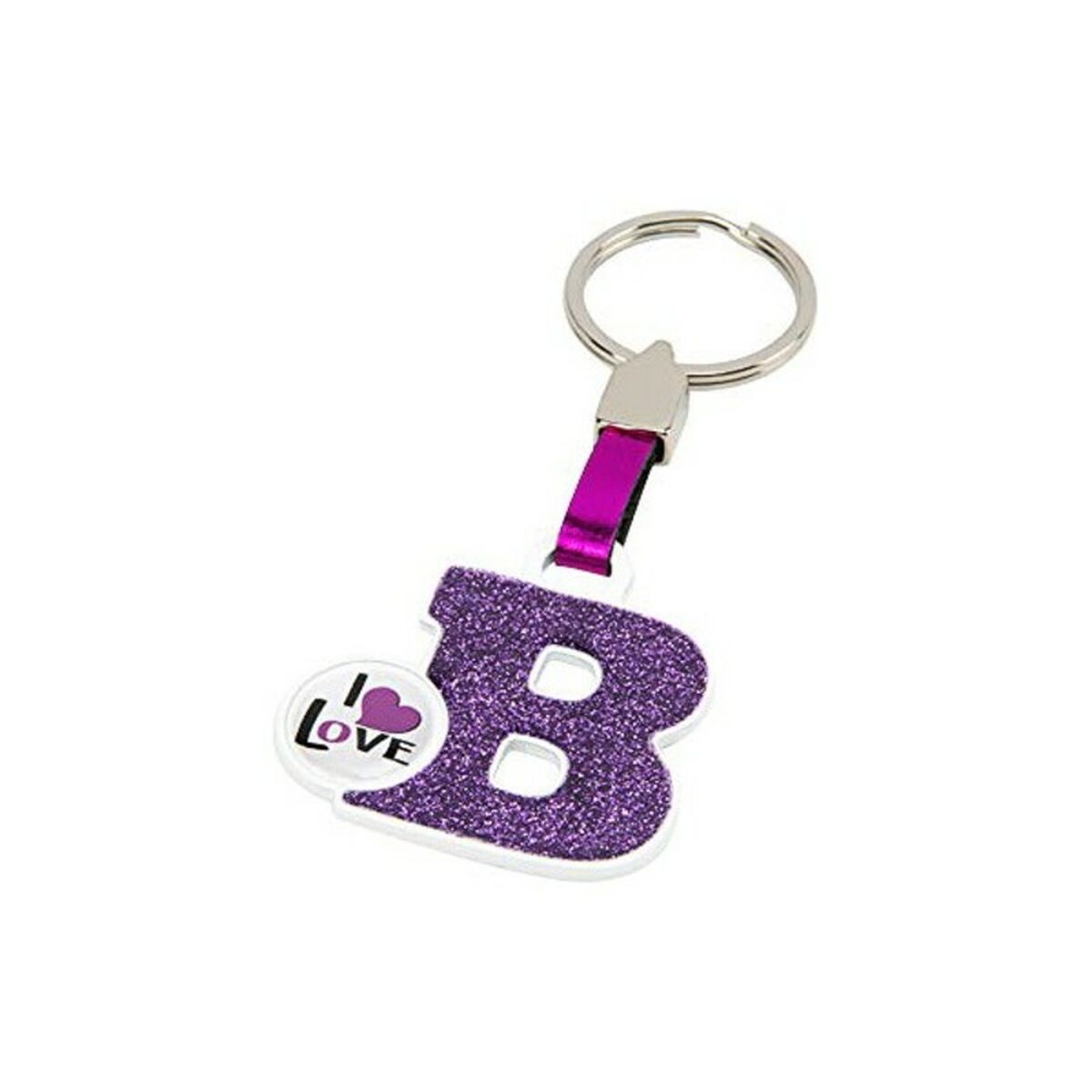 Keychain Letter B Pink
