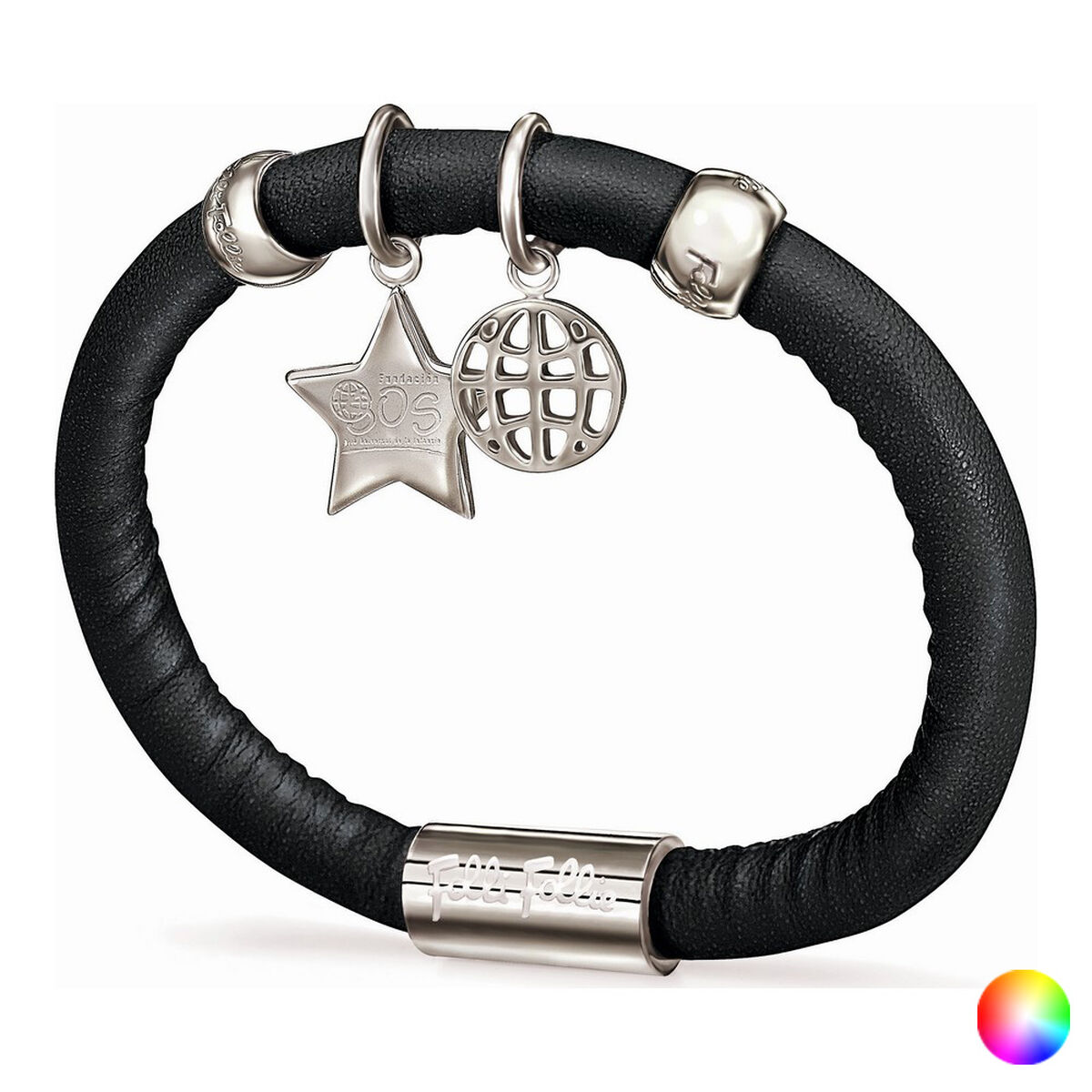 Ladies' Bracelet Folli Follie 1B13F046 16 cm Violet
