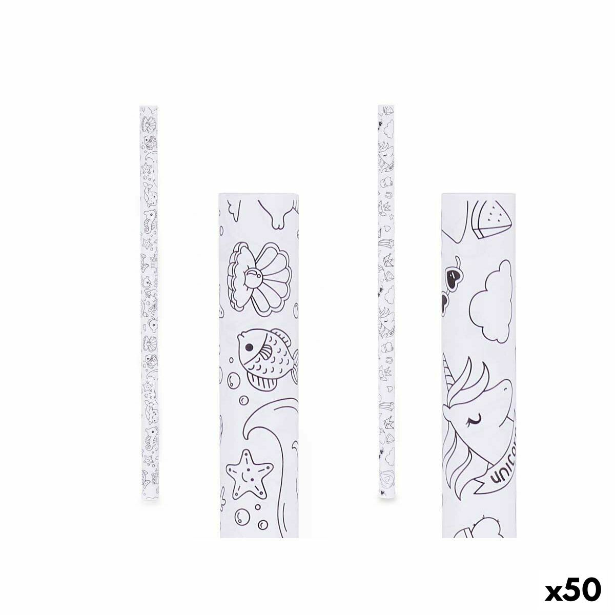 Gift Wrap Pincello 80GR - COLOREAR White 70 x 150 cm (50 Units)
